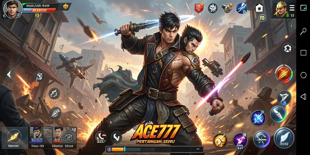 Tangkapan layar menampilkan aksi intens ACE777 dengan grafis yang memukau.