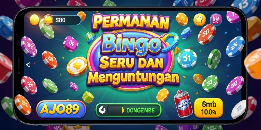Tampilan gameplay seru AJO89 dengan suasana Bingo yang ramai.
