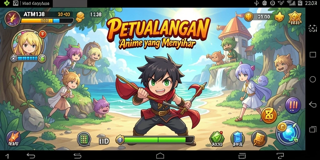 Gameplay menarik dalam dunia Anime yang penuh warna.