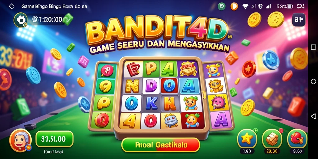 Tampilan gameplay yang menarik dan penuh warna di BANDIT4D.