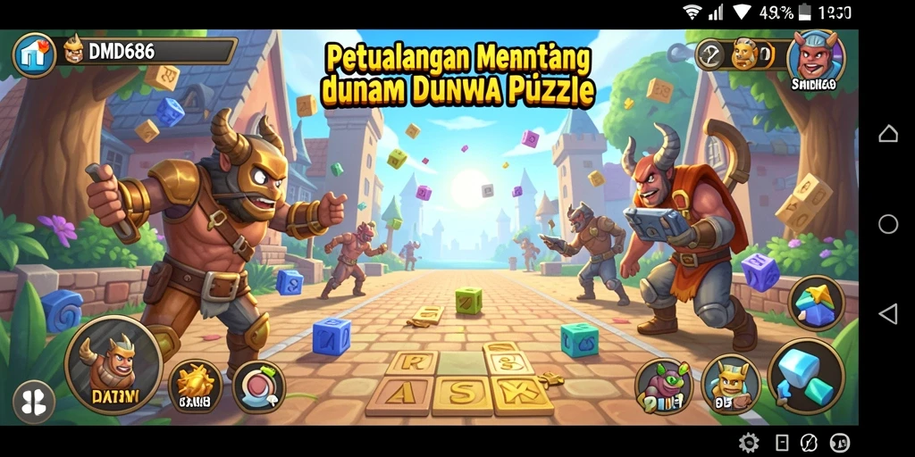 Screenshot DMD686 menampilkan gameplay seru dan tantangan teka-teki.