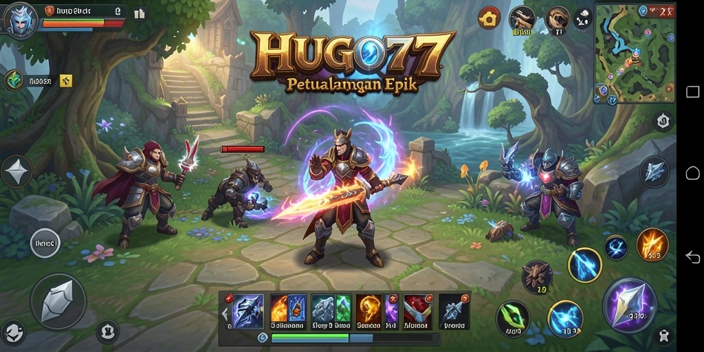 Tampilan menarik dari gameplay RPG HUGO77 yang menghibur.