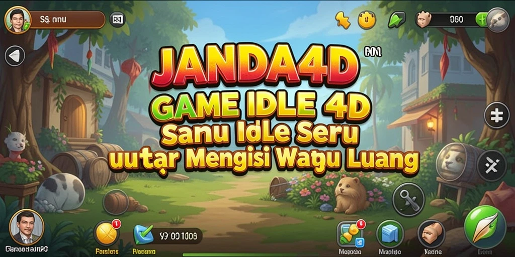 Tampilan menarik dari gameplay JANDA4D dengan karakter yang beragam.