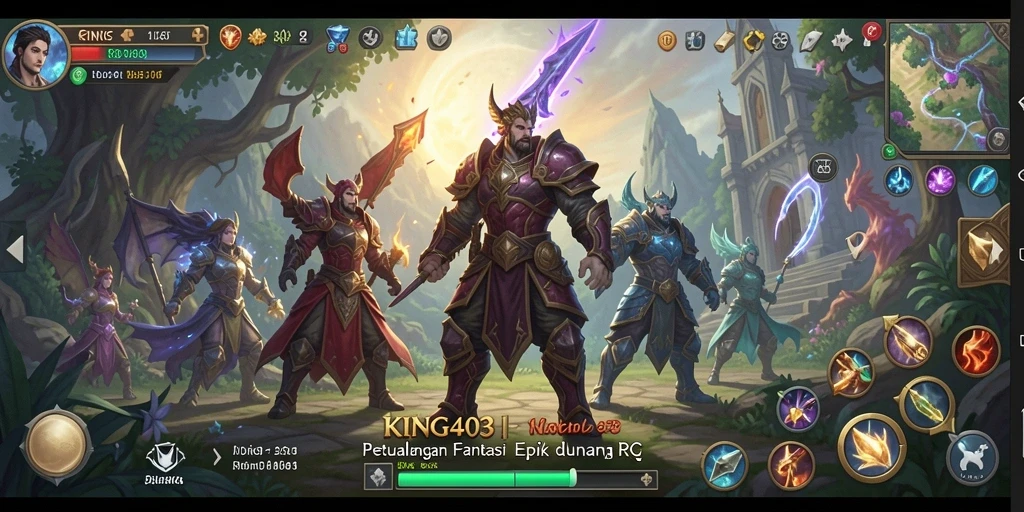 Tampilan gameplay KING403 yang menakjubkan dalam dunia RPG.