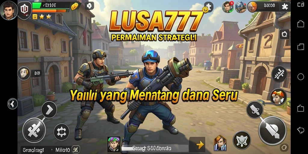 Tampilan gameplay yang menarik dan mendebarkan dari LUSA777.