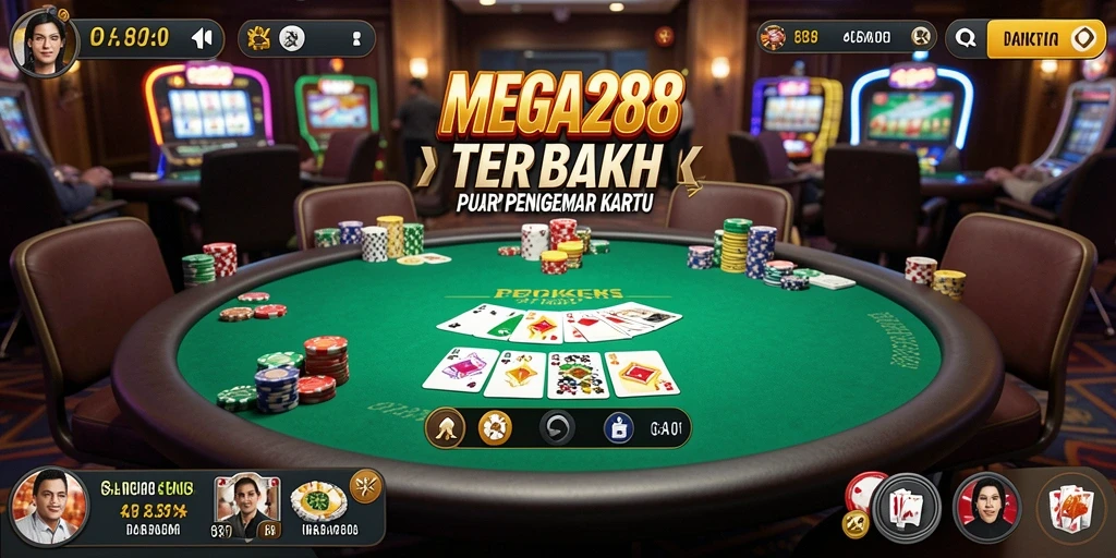 Tampilan gameplay MEGA288 dengan berbagai permainan Poker menarik.