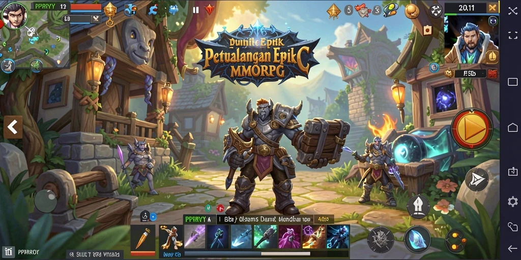 Tampilan menarik dari gameplay MMORPG PPRRYY yang mengasyikkan.
