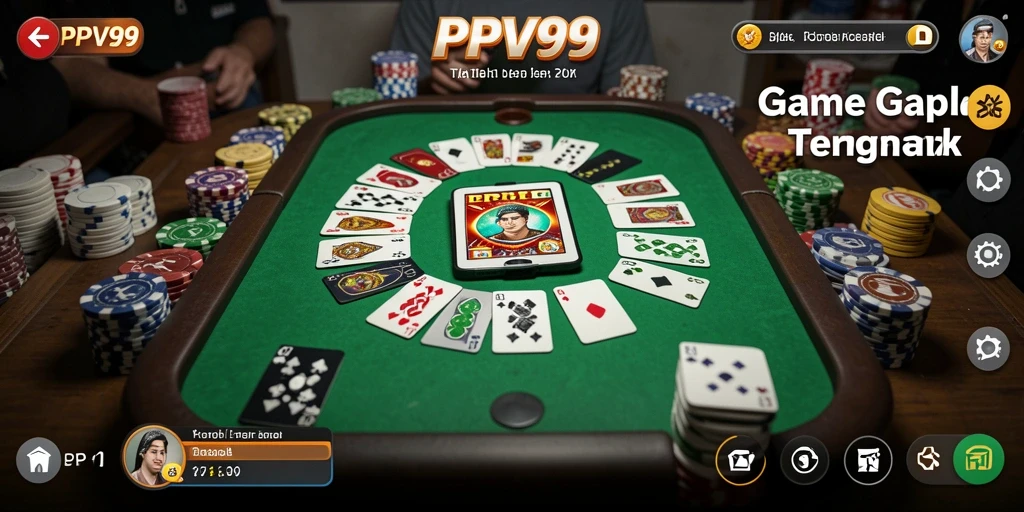 Tampilan gameplay Gaple yang menarik dan interaktif.
