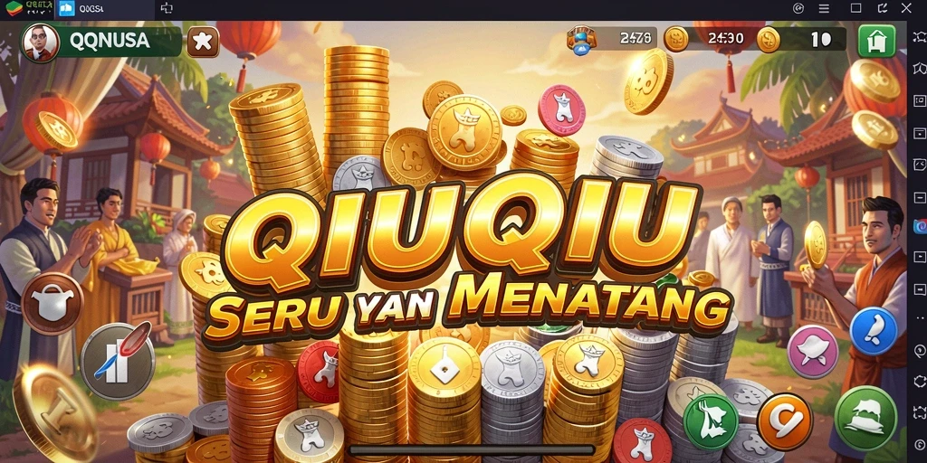 Gameplay QiuQiu yang menegangkan dan seru.