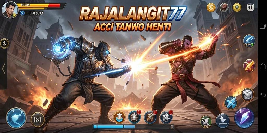 Screenshot aksi seru dalam permainan RAJALANGIT77.