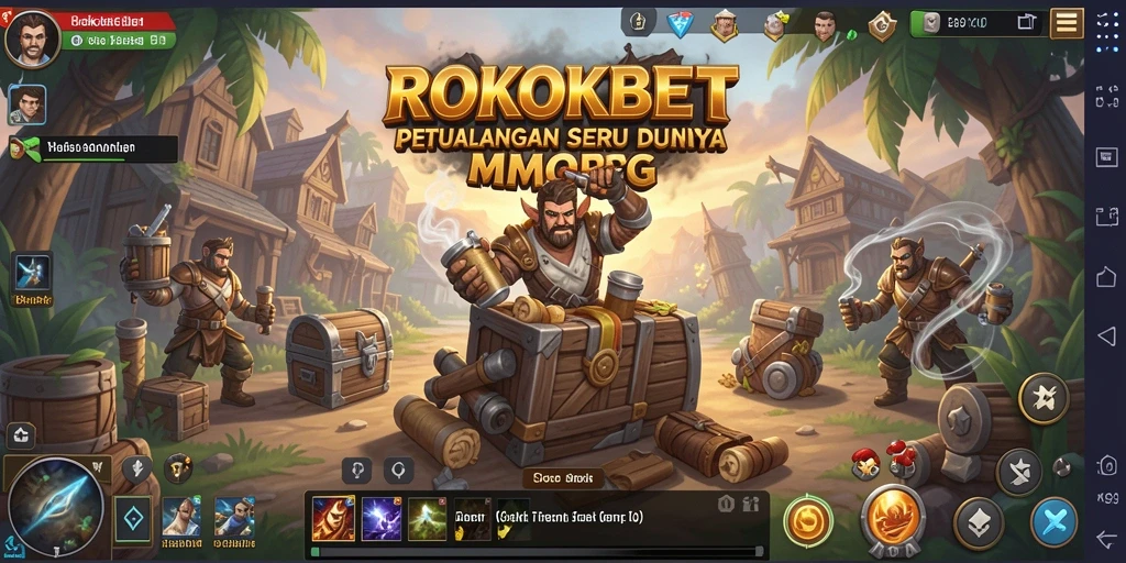 Tampilan gameplay ROKOKBET yang menarik dan interaktif.
