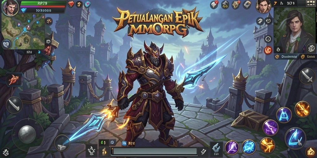 Screenshot gameplay RP79 menampilkan aksi seru dalam dunia MMORPG.