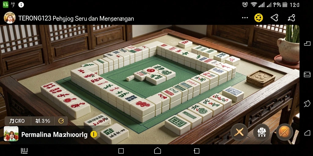 Screenshot utama TERONG123 menampilkan gameplay Mahjong yang penuh aksi.
