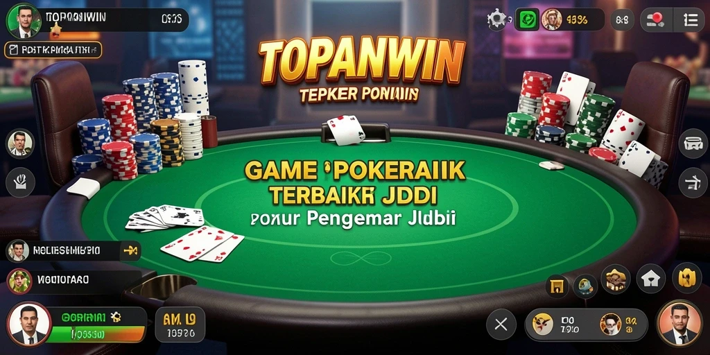 Screenshot gameplay Poker yang mendebarkan di TOPANWIN.