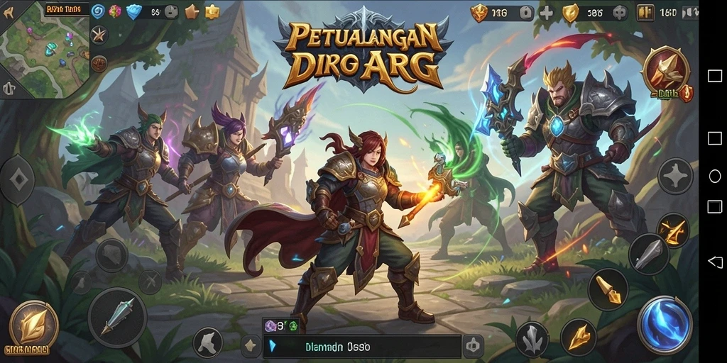 Menampilkan aksi seru dalam gameplay ARPG WG87.