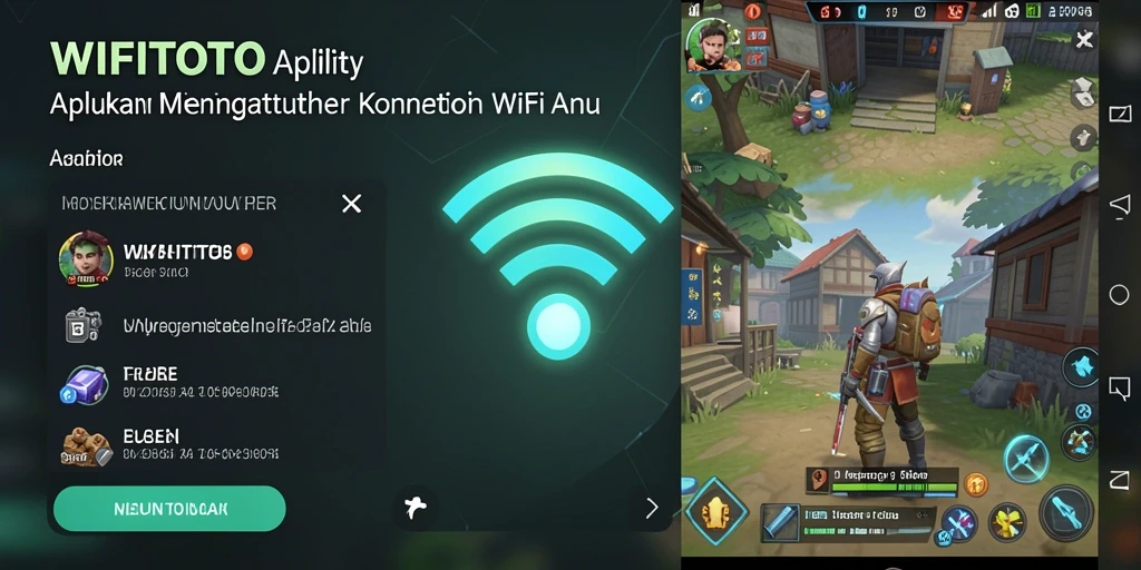 Tampilan utama WIFITOTO yang menunjukkan analisis jaringan WiFi.