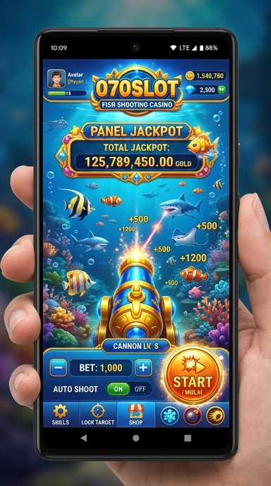 Tampilan antarmuka 070slot yang bersih dan sederhana.